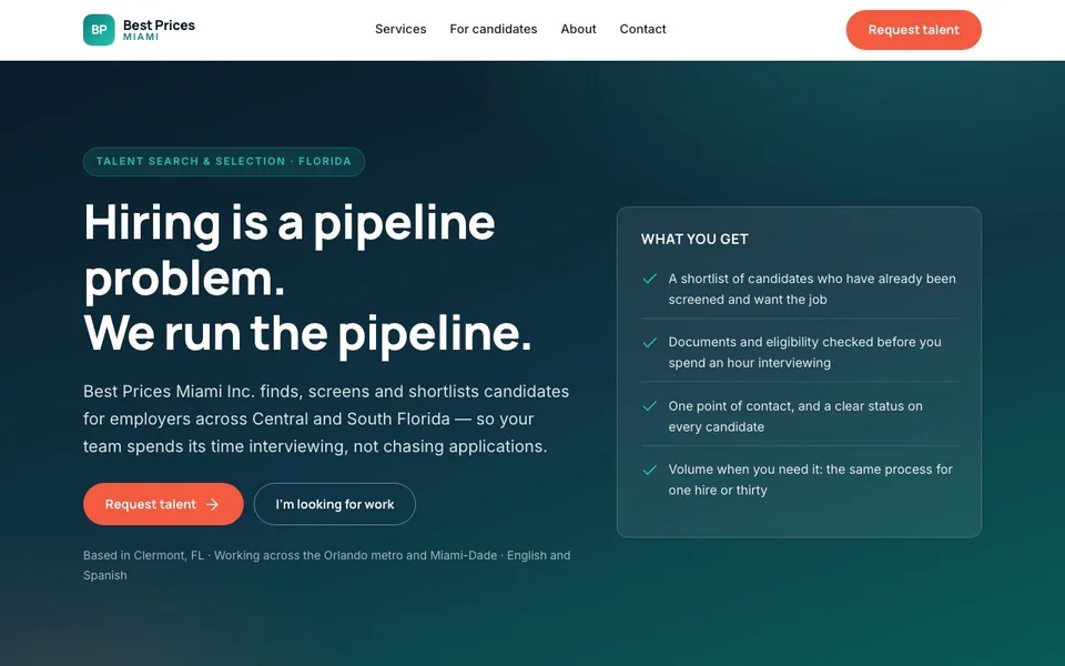 Portada de bestpricesmiami.com