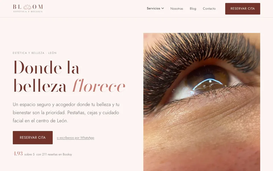 Portada de bloomesteticaybelleza.com